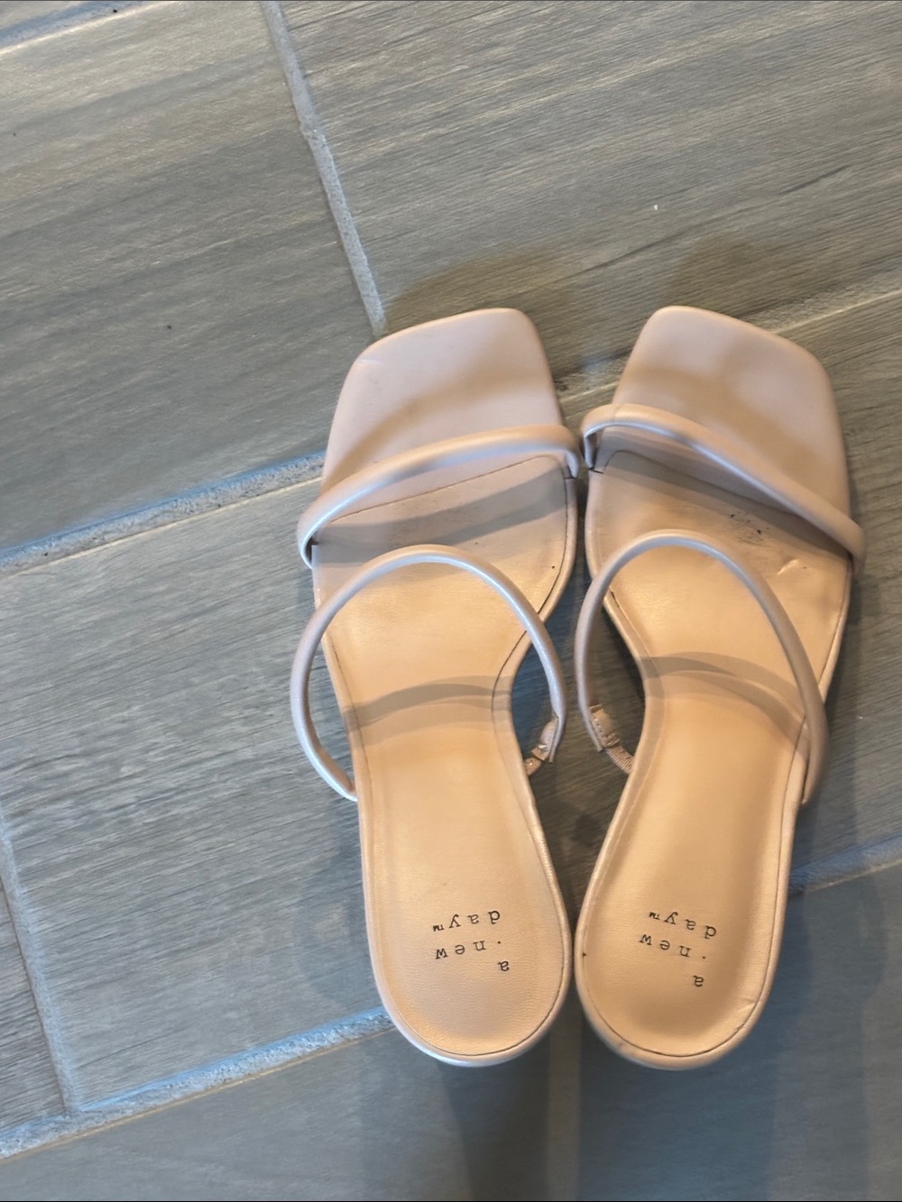 A New Day tan round heels- size 10